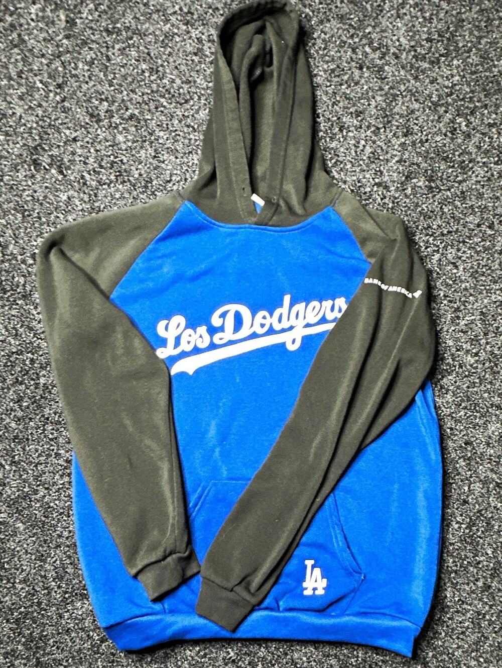 Los Angeles Dodgers MLB Pullover Hoodie Sweatshirt Blue/Gray Baseball